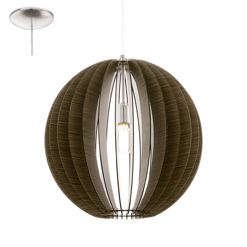 Colgante Cossano marron oscuro 30cm Eglo